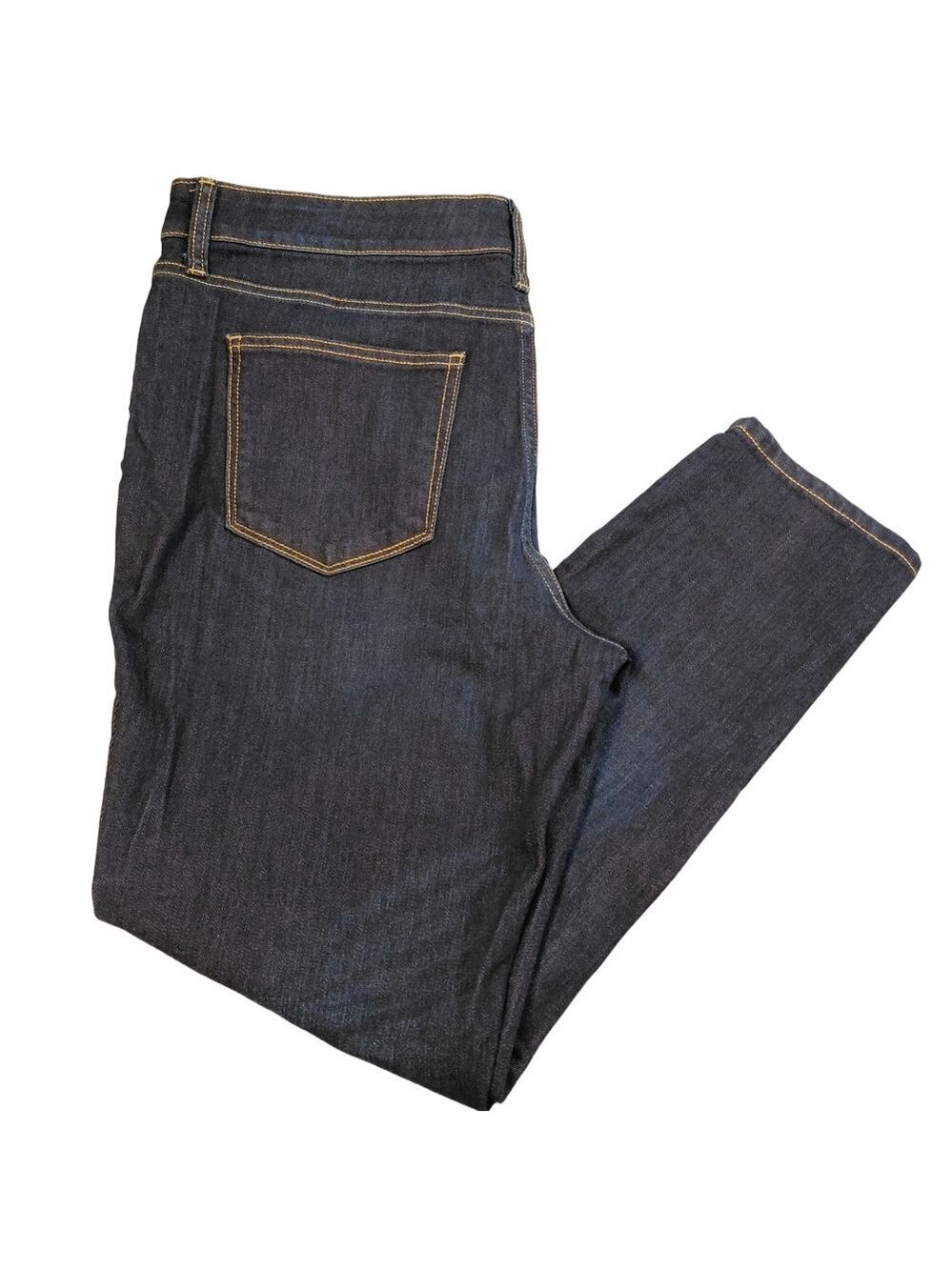 NWT St. John’s Bay Skinny Jeans Dark Wash Mid Rise Stretch Size 16 Petite